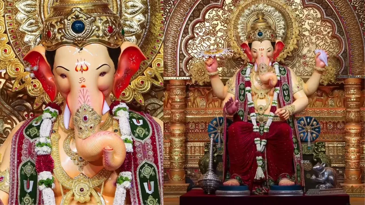 Lalbaugcha Raja 2025 First Look Tirupati Balaji Theme