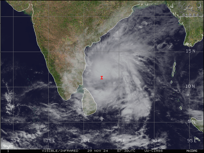 Low Pressure Over Bay of Bengal Triggers Cyclone