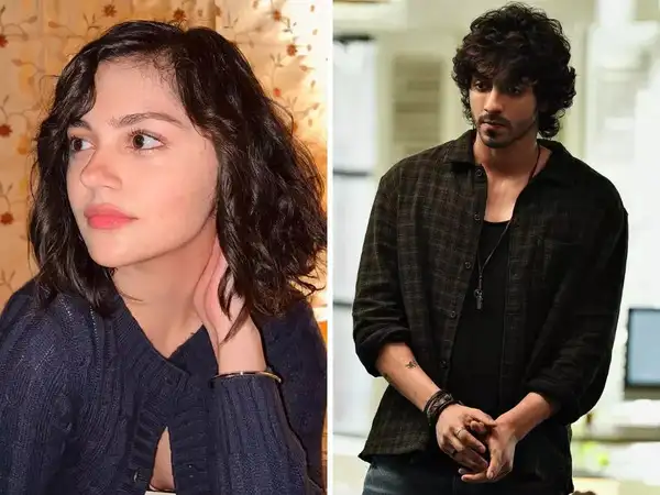 Saiyaara मूवी पोस्टर, Ahaan Panday और Aneet Padda का रोमांटिक दृश्य